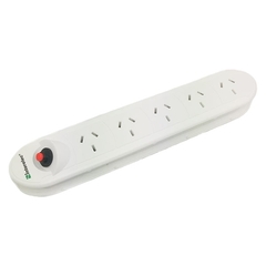 Zapatilla 5 tomas con 1.5 mts de cable y protector térmico