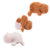 Llavero Carpincho Capibara Reversible Peluche Con Gancho