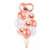 Set De 9 Globos Corazon Metalizado Confetti Perlado en internet
