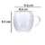 Taza vidrio doble pared para café 250 ml - Tienda Consaco
