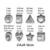 Set X 24 Mini Cortantes Formas Reposteria Corazon Estrellas - tienda online