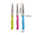 Set X 3 Cuchillos C/mango Plástico Y Acero Colores en internet