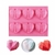 Molde de bombones - Corazon diamante x6 - Tienda Consaco