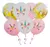 Juego De Globos Confeti Brillos Doradas Rosas Y Unicornios - comprar online