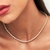 Colar Riviera com Zircônias Redondas Dourado Incolor na internet