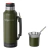 Termo Eléctrico T-mate 1 Litro Tapa Mate Y Bombilla Color Verde KANJIHOME