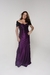 VESTIDO BORDADO LONGO ROXO - comprar online