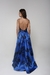 VESTIDO TAFETA ESTAMPA AZUL na internet