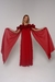 VESTIDO VERMELHO BABADOS na internet
