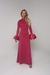 VESTIDO ROSA MANGAS