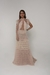 VESTIDO NUDE BABADOS