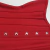 Corset underbust longline em sarja vermelha, com detalhes em busk prateado.