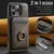 Capa Carteira Magnética de Couro Removível para iPhone 12 13 14 15 16