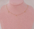 Choker coração zircônia folheado - comprar online