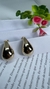 Brinco Gota Orgânico Folheado a Ouro 18k