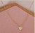 CHOKER CORAÇÃO FOLHEADO A Ouro 18k