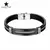 Puseira masculina de ouro Pulseiras de aço inoxidável manguito para homens - loja online