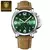 Poedagar-Relógio militar de luxo masculino, impermeável, luminoso, couro - comprar online