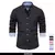 camiseta Aioponon algodão masculino oxford camisa de manga longa botão