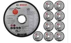 Kit 100 Discos De Corte Bosch Standard For Inox 115x1,6mm Negro en internet