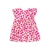 VESTIDO INFANTIL MOMI ESTAMPA DE MORANGOS MANGA BABADO