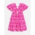 VESTIDO INFANTIL MOMI PINK ESTAMPA DE BORBOLETAS - loja online