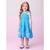 VESTIDO INFANTIL MOMI AZUL SKY COM BABADOS E FLORAL - comprar online