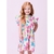 VESTIDO INFANTIL MOMI ESTAMPADO FLORAL COLORIDO COM BABADOS - Auracor Moda Infantil