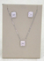 conjunto cristal baguetado