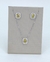 Conjunto retangular cravejado citrino
