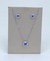 conjunto ponto de luz cravejado tanzanita