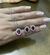 Colar oval marsala
