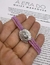 pulseira elástica lilás leitosa