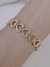 pulseira gravata coração cravejado