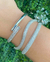 bracelete ondulado cravejado