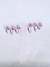 trio de argolas pink