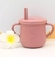 Taza con asas, tapa y sorbete corazon en internet