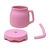 Taza de silicona con un asa tapa y sorbete - tienda online