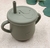 Taza con asas, tapa y sorbete corazon - tienda online