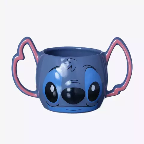 Caneca 3D Stitch Alça Dupla – Disney Oficial