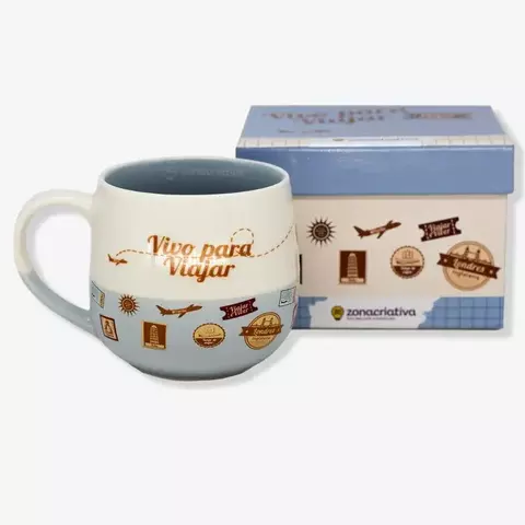 Caneca Vivo para Viajar – Zona Criativa
