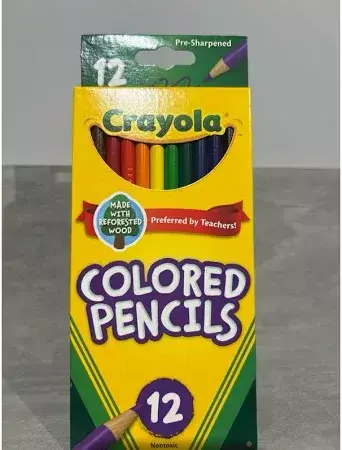 Lápis de Cor Crayola 12 Cores Importado