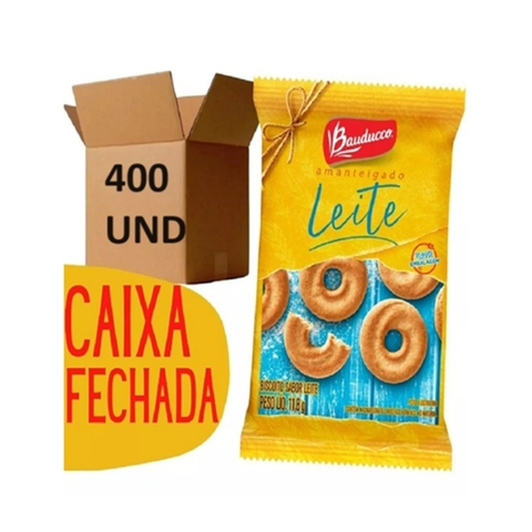 Bauducco 400 biscoitos amanteigado leite Sache 11,g