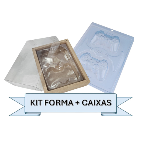 Kit 1 Forma Especial + 5 Caixa Controle Game Kraft P 2cav.