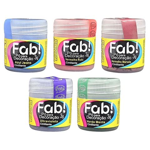 5 pó cintilante para confeitaria rubi/azul jeans/marsala/menta/ultavioleta