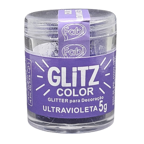 Fab glitter glitz para de decoração de bolos 5g ultravioleta