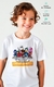 Camiseta Infantil de Algodão Convertida Mente na internet