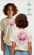 Camiseta Infantil Oversized Louvo Com Coração na internet