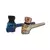 PIPA DE VIDRIO CALAVERA CROMADA DK 8441 E - comprar online