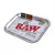 RAW SILVER METAL ROLLING TRAY - SMALL - comprar online
